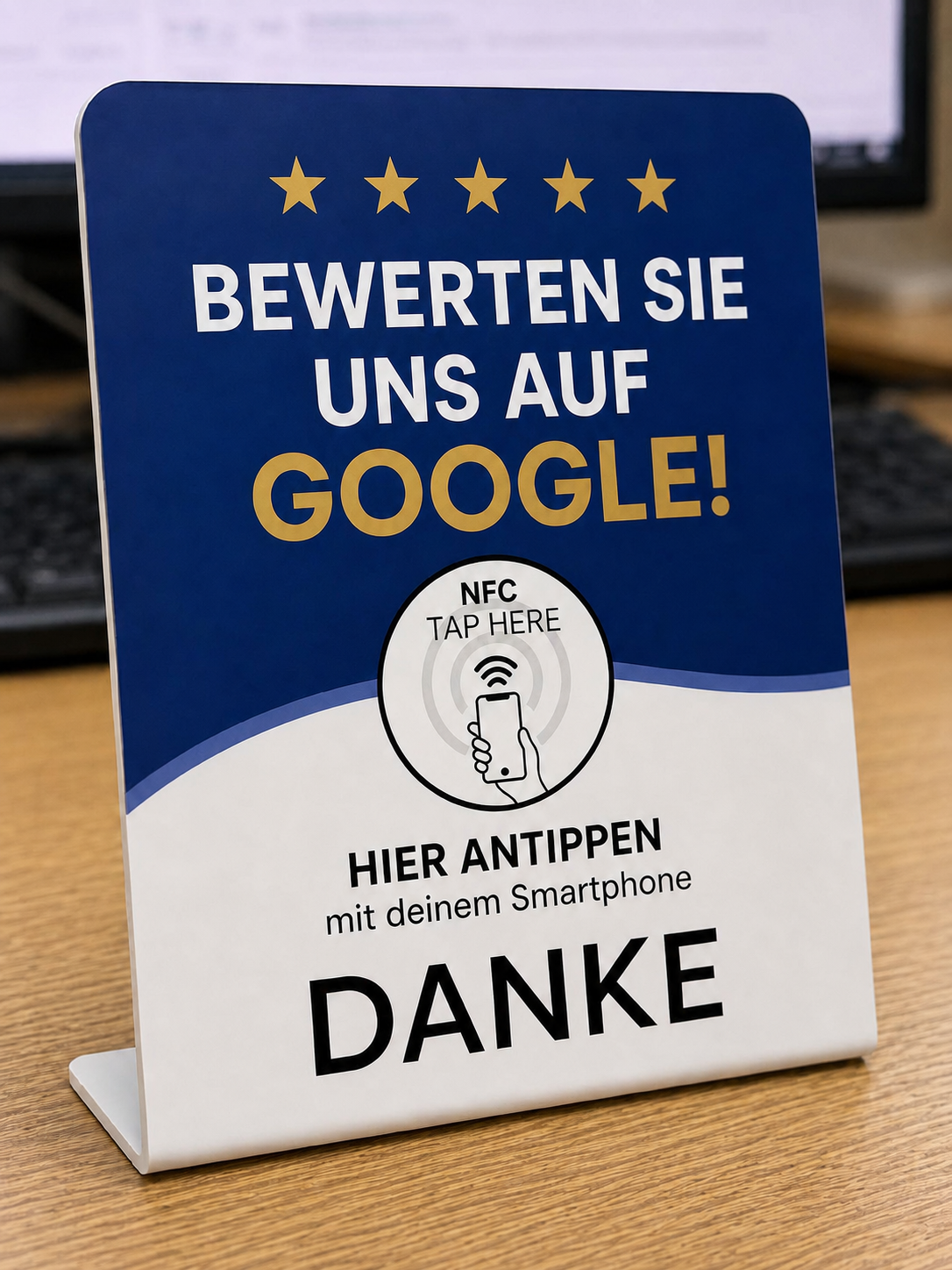 ReviewTap NFC-Aufsteller für Bewertungslinks